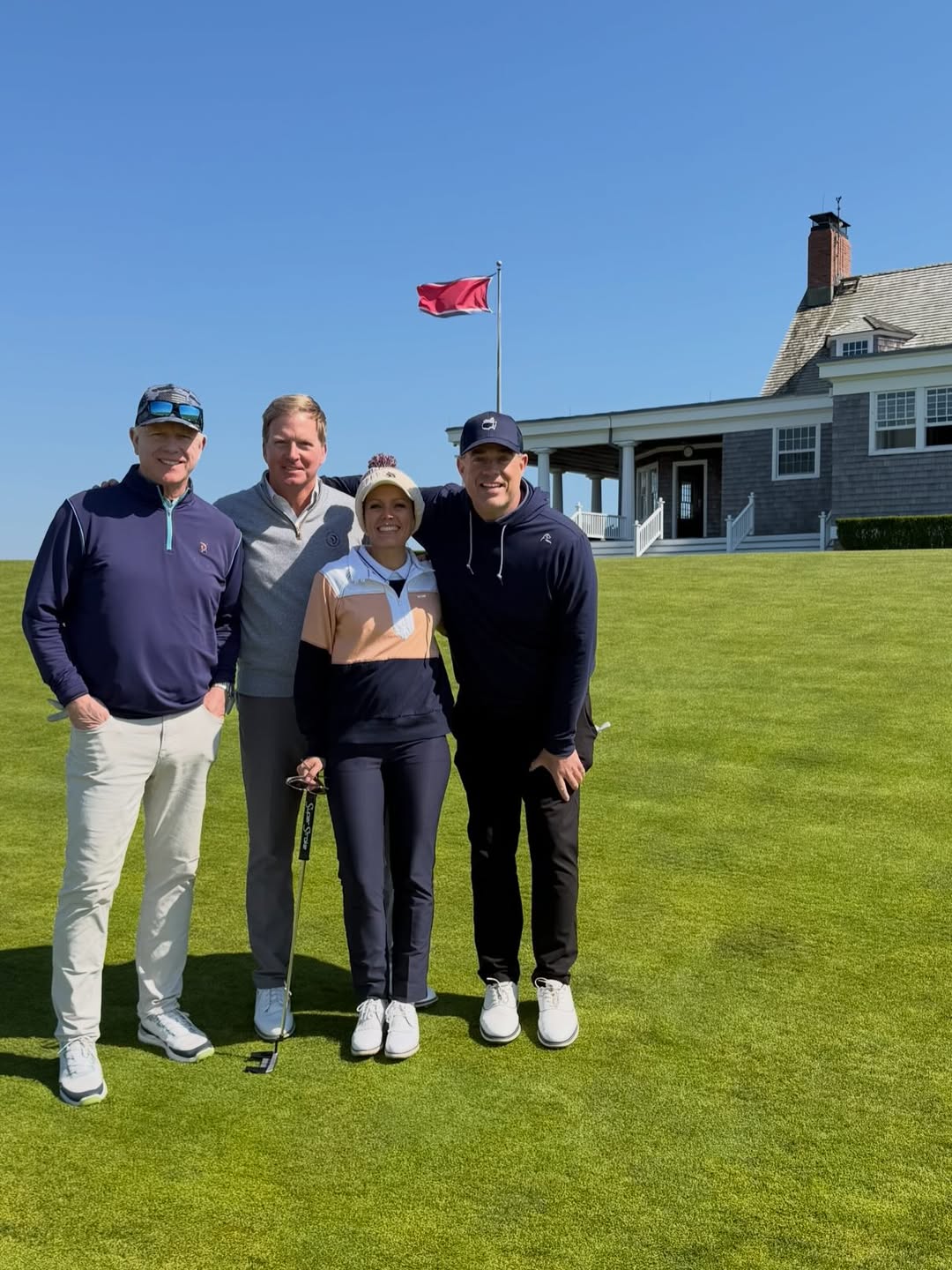 Bill Hemmer, Haven Hands, and Jimmy Burrow at the Inaugural Haven Hands Foundation Golf Invitational.